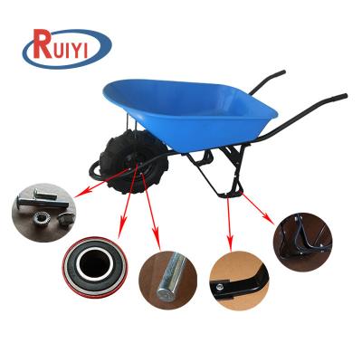 China Heavy Duty Wheelbarrow Industrial Wheel Concrete Wheelbarrows For South America Garden Wheelbarrow Construction Wheel Barrow for sale