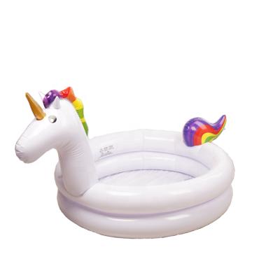 China Swimming Season Portable Inflatable Over Ground Swimming Pool Unicorn Swimming Pool For Children for sale