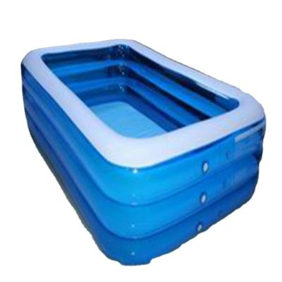 China Hot Selling Outdoor Deep Water Entertainment Inflatable Rectangular Swimming Pool For Family for sale