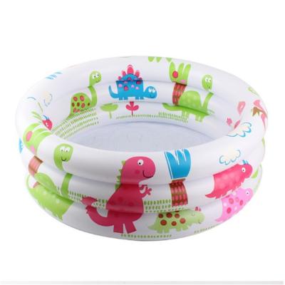 China New Design Season PVC Inflatable Dinosaur Cute Round Swimming Pool For Kids for sale