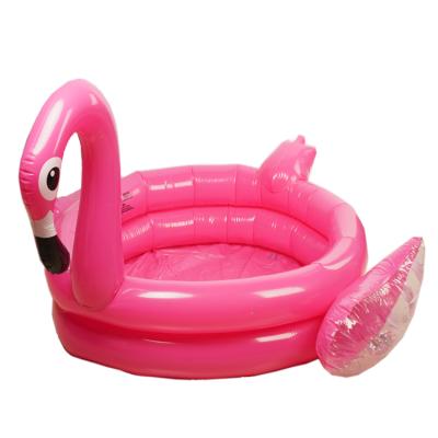 China Swimming Season Portable Inflatable Above Ground Pool Flamingo Pool For Kids Children for sale