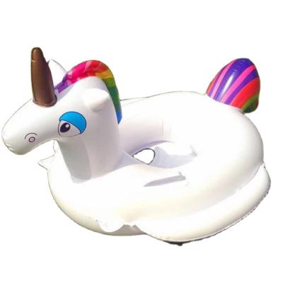 China Women Kids Unicorn Swim Ring Trainer Water Float Seat Pool Inflatable Raft Baby for sale