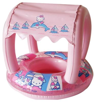 China Hot Selling Kid Baby Pool Inflatable Tent Seat Swimming Floating Ring for sale