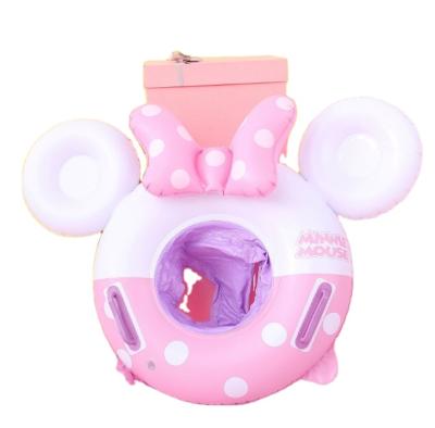 China 2020 Hot Selling Kid's Minnie Mouse Inflatable Baby Swimming Ring Water Sport Float Water To Sit For Kids for sale