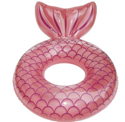 China New Season Style PVC Mermaid Swimming Inflatable Swim Ring For Swimming Pool for sale