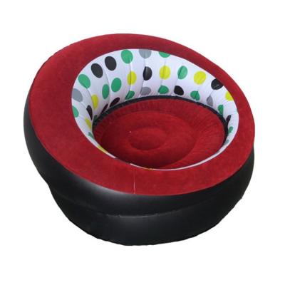 China Foldable High Quality Thickened Inflatable PVC Assembled Round Sofa for sale