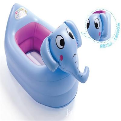 China Viable Air Shape Baby Portable Inflatable Swimming Pool Elephant Animal Bathtub For Little Kids for sale