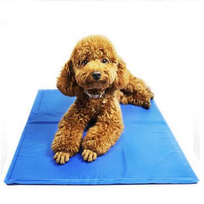 China Summer Hot Sale Pet Travel Gel Cooling Mat Pad Bed Sleep Well Self Cooling Inflatable Pet Mat For Cool Floor Bed Crate Dog for sale