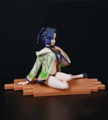 China Collectible Gifts Demon Slayer Kochou Shinobu Sitting Position PVC Action Number for sale