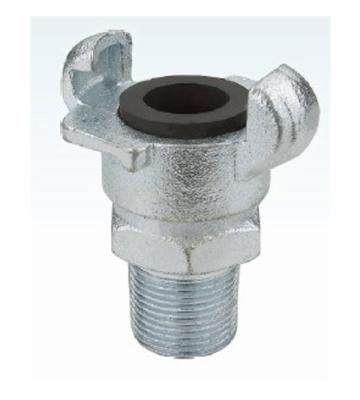 China Carbon steel Air Hose Coupling male thread NBR Gasket , Universal Air Hose Fittings for sale