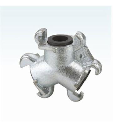 China Zinc plating Universal Air Hose Coupler US Type triple connection , Chicago Coupling for sale