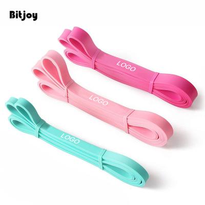 China Anti-Slip Resistance Bands Bitjoy Best Price Resistance Band Manufacturing Band Rectangle Pull Rope Elastic Resistance Yoga Bands for sale