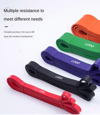 China Non-Slip Resistance Bands Bitjoy Top Supplier No-Roll Long Red Resistance Band Pull Up Fitness Bands for sale