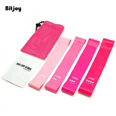 China Non-Slip Resistance Bands Workour High Quality Non-Slip Bare Band Resistance Band Bitjoy Latex Custom Logo for sale