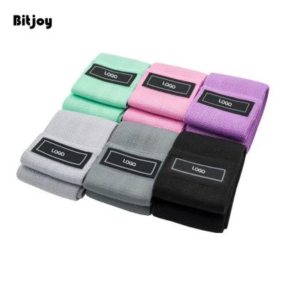 China Non-Slip Resistance Bands Bitjoy Best Price Slim Booty Band Resistance Loop Exercise Band Cloth For Glutes for sale