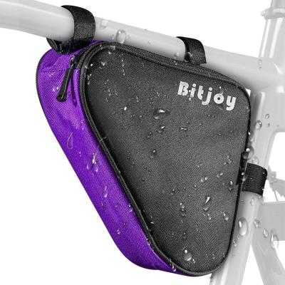 China Bitjoy New Arrival Bicycle Bag Frame Wholesale Recycling Waterproof Tool Bag Water Resistant Front Tube Triangle Bike Bag for sale