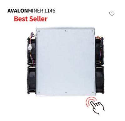 China Nuevo poder A1146 del minero 63T Hashrate 3276W de Canaan Avalon ASIC FAVORABLE en venta