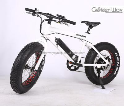 China Hot Selling Front Fork 20' Full Suspension Aluminum Alloy Fat Tire Mountain Unfolding Electric Bike for sale