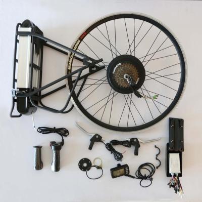 China Aluminum alloy 1500 watt electric bike conversion kit, hub motor rear wheel 1500w electric bike kit for sale