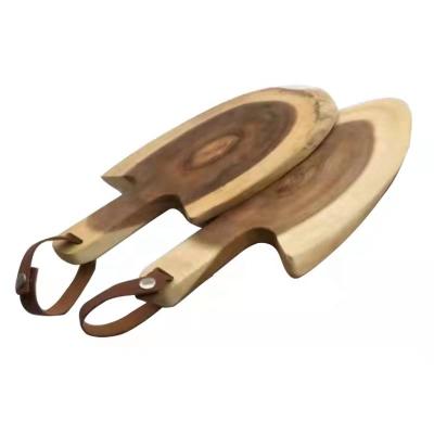 China Direct Sales Sustainable Acacia Factory Wooden Chopper Bread Board Serving Board for Kitchen for sale