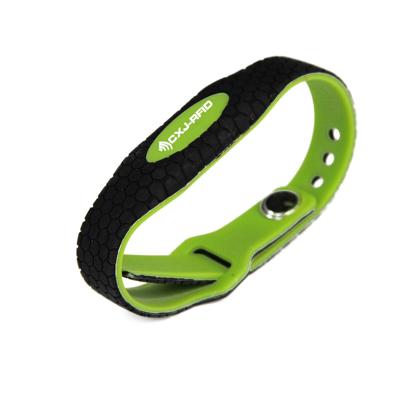 China 3D Pattern Silicone NFC Waterproof Wristband Tag Adjustable Waterproof Wristband for sale