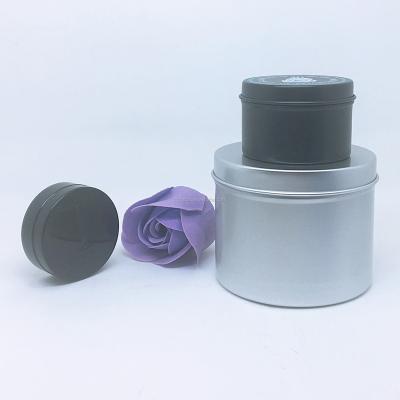 China High Class Aluminum Skin Care Cream Massage Candle Container Metal Label for sale