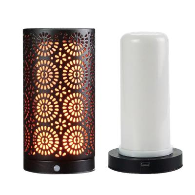 China Colorful Flame Magnet Flame Flickering Lamp With USB Gravity Sensor Candle Lamp LED Simulation Candle Flame Lamp Wedding Chargeable Candles for sale