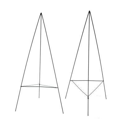 China The 36 inch Green Flower Easel Stand Metal Burial Wire Garland Floral Easel Display Stand for sale