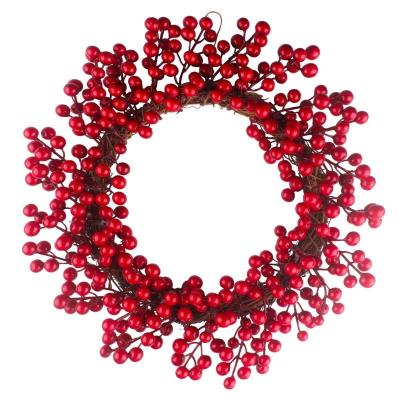 China Natural DIY Frame Ring Wreath Metal Touch Circular Lace Flower Opens Wire Wreath Shape for sale