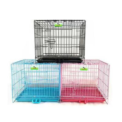 China Cages Best Pet Large Folding Wire Pet Cage For Dog Cat House Dog Crate for sale