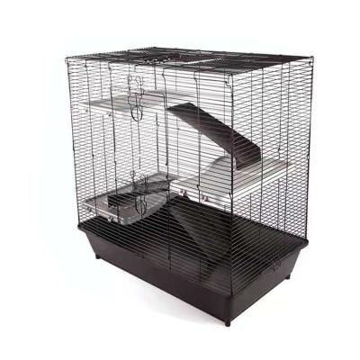 China Cages Hot Sale Wholesale Metal Hamster Double-Decker Mouse House Cage for sale