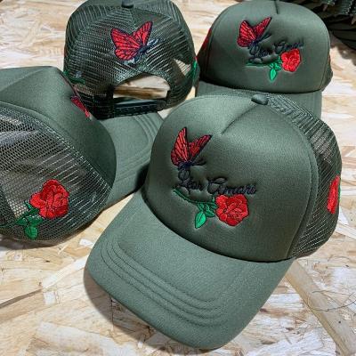 China COMMON Custom high quality embroidery trucker hats, trucker caps with screen printing logo plain foam trucker caps for sale