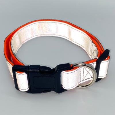 China 2022 new reflective material dog collar for training and night walkign purpose for sale