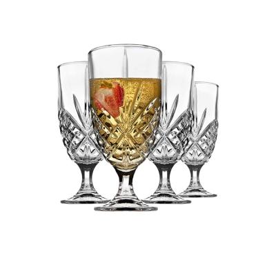 China Wholesale Dublin Vintage Crystal Diamond Cut Wine Glasses Cocktail Glasses Gin Glasses for Wedding Party for sale