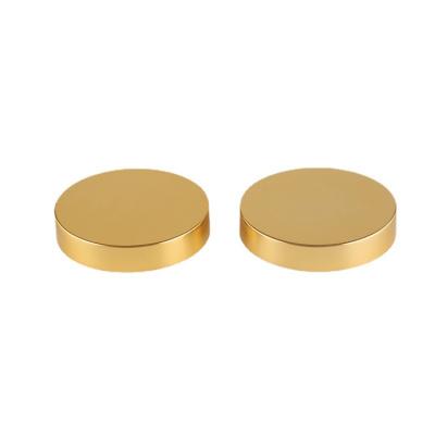 China Non Spill Factory High Quality Glossy Gold 89mm Big Cosmetic Cap Plastic Aluminum Screw Lid For Jar for sale