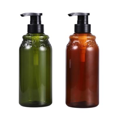 China Cosmetic Hand Wash Lotion Pumps Bottle 500ml Shampoo Soap Dispensers For Perfume 16oz Custom Plastic Amber Print Body Eye Cap for sale