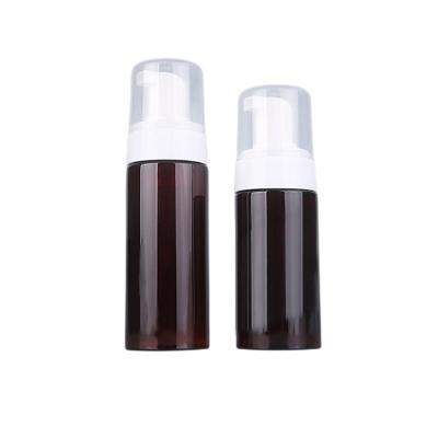 China Best Selling Cosmetic 250ml Foam Pump Dispenser Plastic Amber Bottle For Liquid Soap for sale