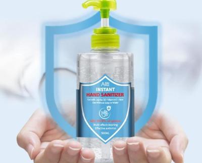 China Desinfectante transparente de la mano del gel del alcohol del anti-bacteriano 60ml en venta