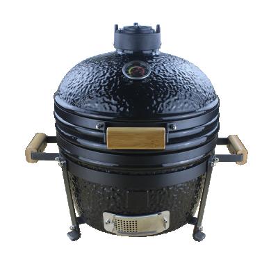 China Auplex Adjustable Size 16 Inch Ceramic BBQ Tabletop Japanese Grill Kamado Grill for Home and Outdoor BBQ for sale