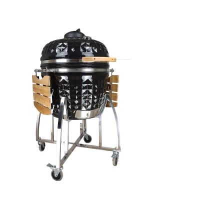 China Height 26inch Adjustable Outdoor Ceramic Charcoal BBQ Grill/Kamado BBQ Grill For Steak for sale