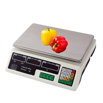 China Weight Function ACS C Series Accurate Price Counting Scale 40kg Calculator Digital Price Calculation Scale for sale