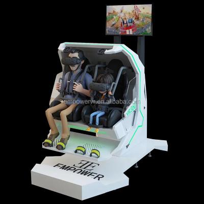 China EMPOWER New Arrival 2 Seats Virtual Reality Simulator 360 Degree Roller Coaster 9D VR Game for sale