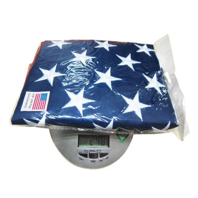 China American Star Bar Flag Embroidery Flag 120x180cm FLYING Nylon 4x6ft Embroidery Flag for sale