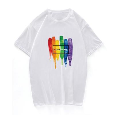 China High Quality Anti-Wrinkle Gay Rainbow LGBT Pride Man T Shirts for sale