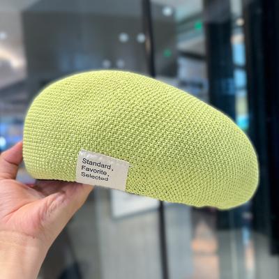 China 2023 New Character Summer Beret Artist Hat Spring And Autumn Korean Patch Large Perimeter Bud Thin Breathable Head Hat Fashionable Hats for sale