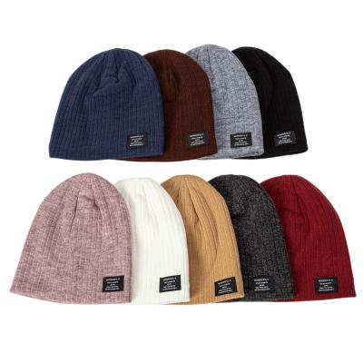 China Beanie Hat Manufacturer Wholesale Knitting Beanie Hat Solid Color Hearing Protection Plush Warm Thick COMMON Beanies Winter Inner Hat for sale