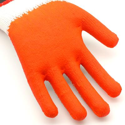 China 13Gauge Anti-smash Coating Nylon Black Latex Work Gloves Scaffolding Gloves Mechanical Latex Coated Gloves for sale