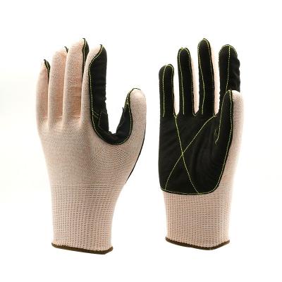 China Anti Cut Resistant Leather Work Gloves Winter Level 5 Cut Resistant Construction Hand Protective Electrical Work Gloves for sale