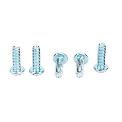 China Factory Outlet Round Machine Screw Half Round Main Machine Screw With Bluish Galvanized for sale