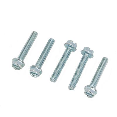 China Hex Washer Factory Price Slotted Hex Washer Machine Screw Hex Head Spot for sale